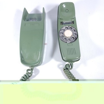  Excellent 1980 Vintage ITT Retro Avocado Green Rotary Dial Telephone Free Ship