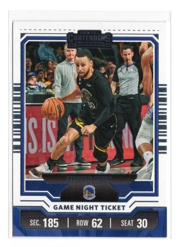 Boleto de noche de juego Golden State Warriors #8 Contenders Stephen Curry #8 2023-24 - Imagen 1 de 2