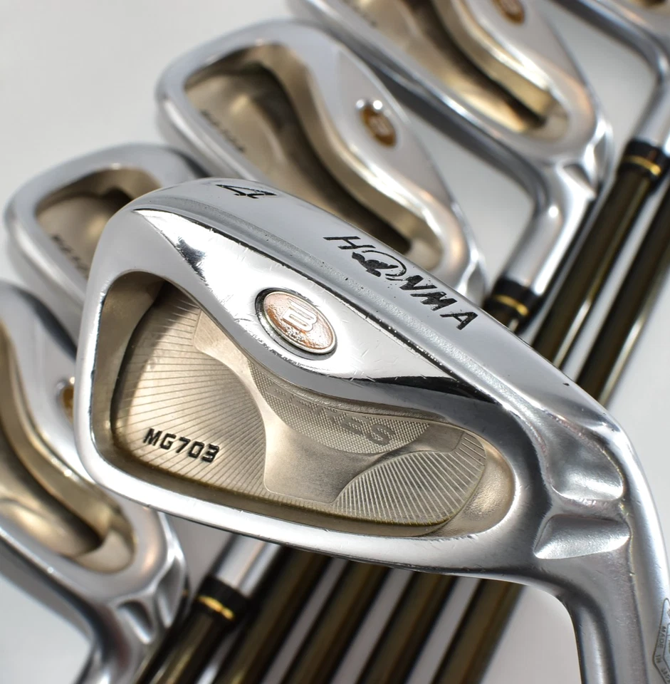 Honma Beres MG703 2Star 8p 4-5-6-7-8-9-10-11 RH Golf Club Iron Set Regular UD49 - Image 4 of 4