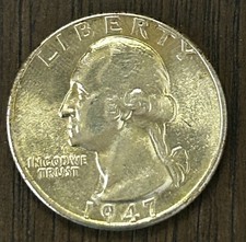 1947-D Washington Quarter BU - 26166
