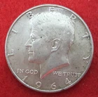 1964 D Kennedy Silver Half Dollar - Circulated - Actual Coin O32