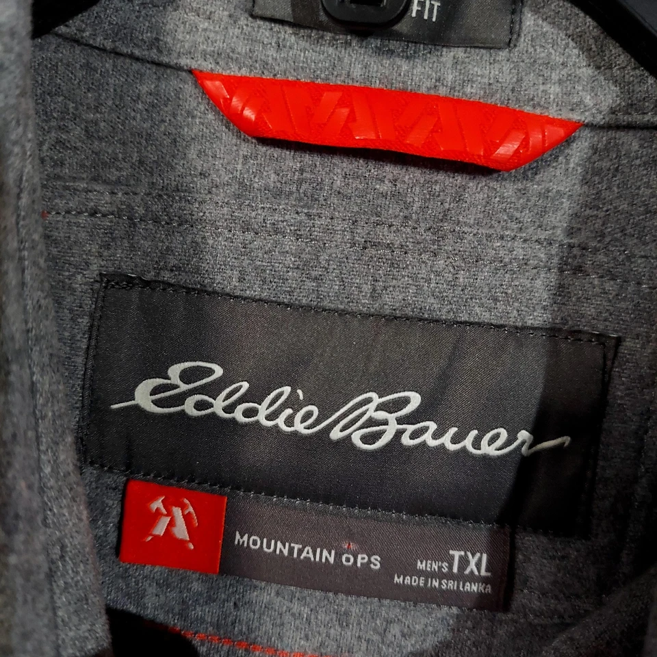 Eddie Bauer Shirt Mens TXL Gray Mountain Ops Classic Fit Cotton Long Sleeve - Image 4 of 4