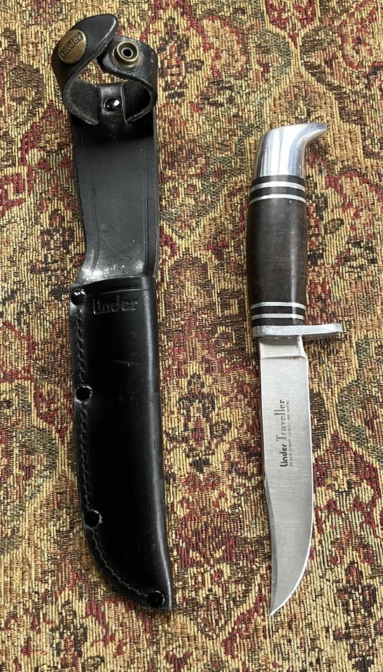 Cuchillo de viajero Linder con funda de cuero Foto 4 de 4