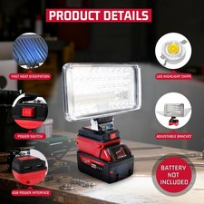 Wireless Led Work Light For Milwaukee M18 18v Battery - Clearance Sale Wireless Led Work Light For Milwaukee M18 18v Battery - Clearance Sale
