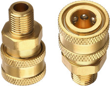 3/8 NPT Quick Connect Fittings - 2 Pcs 3/8 Inch Male Pressure Washer Quick Conne