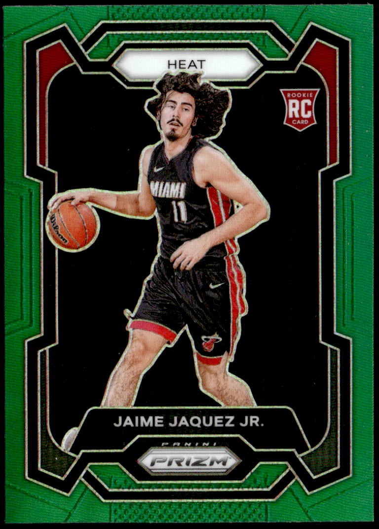 2023-24 Panini Prizm #137 Jaime Jaquez Jr. Prizms Green Rookie E1