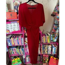 SHEIN KIMONO SLEEVE TWIST KNOT FRONT DRESS- SIZE M