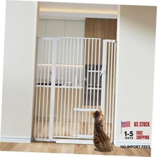 55.1" Extra Tall Pet Gate for Cats, Extra Wide Cat 55.1"Tall 40.6"Wide White