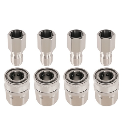 #ad 3 8quot; NPT Quick Connect Pressure Washer Adapter Surface Cleaner 8PCS Set $26.59