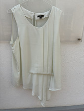 Mexx Damen Bluse Tunika Gr. 42 Weiß ärmello...