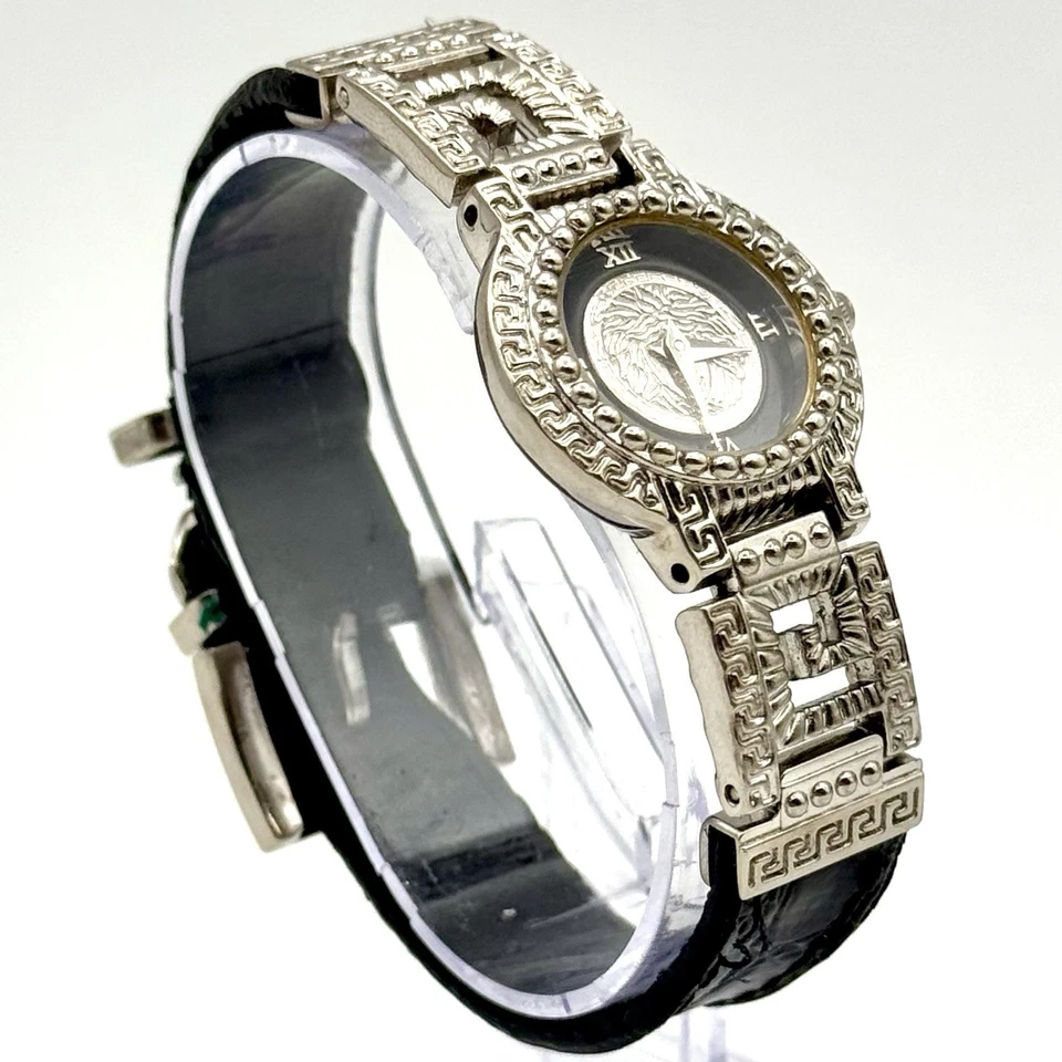 Reloj Gianni Versace Signature 09006 Medusa Chapado en Oro G20 Auténtico De Colección Foto 3 de 4