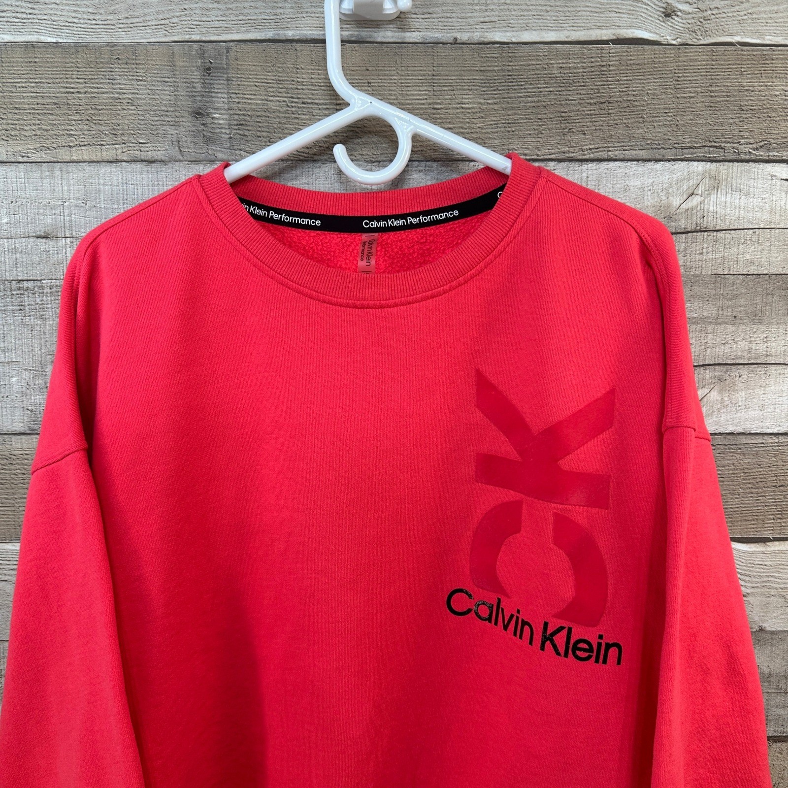 Calvin Klein Performance Red Cropped Pullover Swe… - image 2