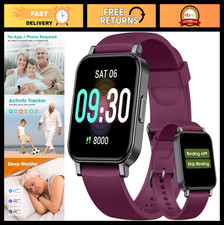Senior-Friendly Pedometer Watch - Waterproof Fitness Tracker, Step Counter Sle