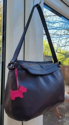 Radley London lila Echtleder Schultertasche Handtasche