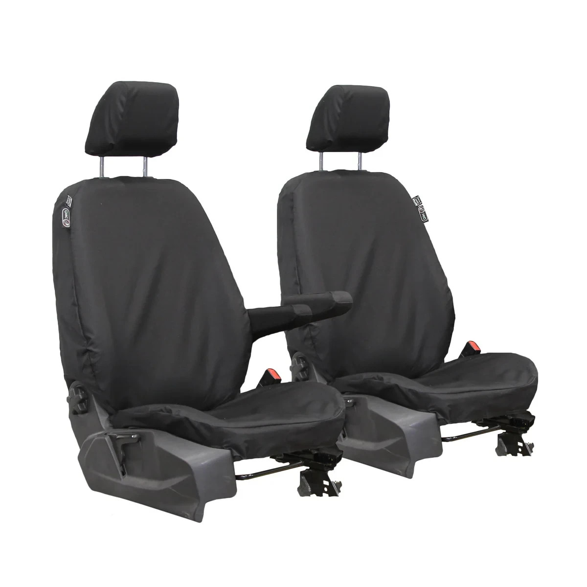 FORD TRANSIT CONNECT SEAT COVERS 2013 - 2024 DRIVER AND SINGLE PASSENGER - BLACK