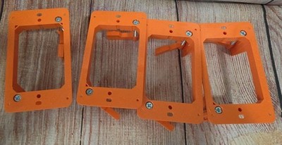 4x Carlon SC100RR 1Gang Low Voltage Non-Metallic Mounting Bracket 