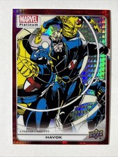2023 Upper Deck Marvel Platinum #194 - Havok - Red Prism /199 - Mint
