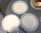 Vintage EAP Opaline Milk Glass Plates - Set of 3