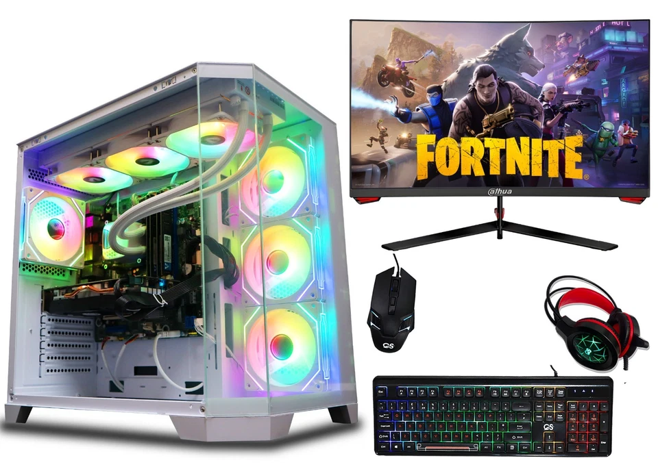 Gaming PC Bundle i7-14700KF RTX 5090 64GB DDR5 2TB SSD Win11 + 27" Curved RGB - Image 2 of 4