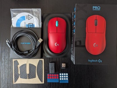 Logitech G PRO X SUPERLIGHT Wireless Gaming Mouse - Red (MODIFIED Please read)