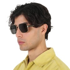 Gucci Grey Navigator Men's Sunglasses GG0529S 001 60 GG0529S 001 60