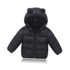 Toddler Baby Boys Girls Winter Jackets Coat Light Boy Coats 6-12 Months Black
