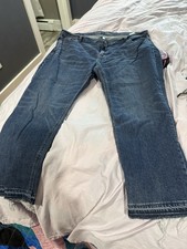 Old Navy Women's Mid-Rise Boyfriend Blue Denim Jeans 5-Pocket Button Zip