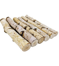 Birch Logs Set of 6 for Rustic Home Decor,Natural Wood Stick as Fireplace Decor