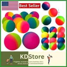 Bright Neon Jumbo Bouncy Balls - Pack of 12