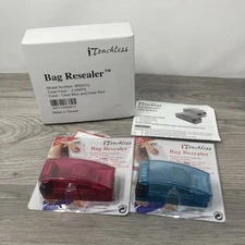 iTouchless Keep Fresh Saver Sealed Food Bag Resealer Heat Seal Bags Model BR001U