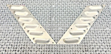 Custom Angled Aluminum Hood Fender Louvers Heat Extractor Air Vents 10x4 Pair