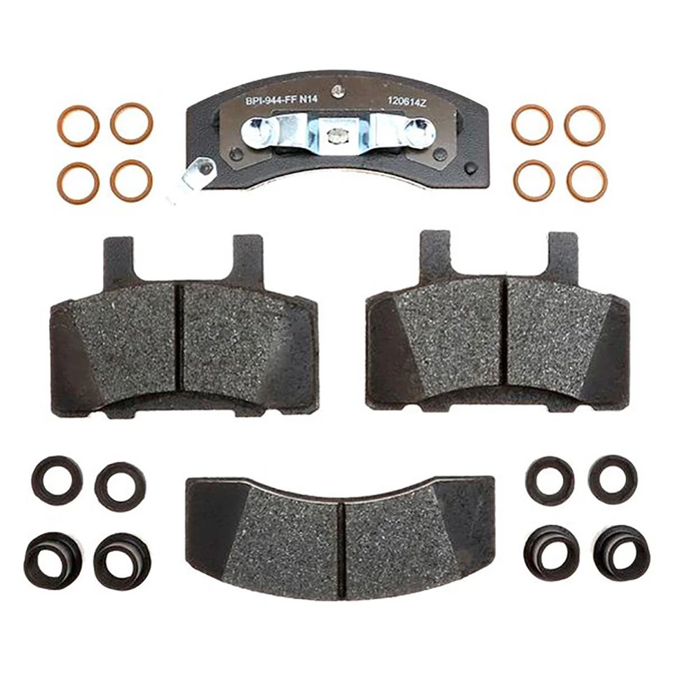 Front Brake Rotors + Metallic Brake Pads Hardware For 1988-1989 Chevrolet K3500 - Image 2 of 4