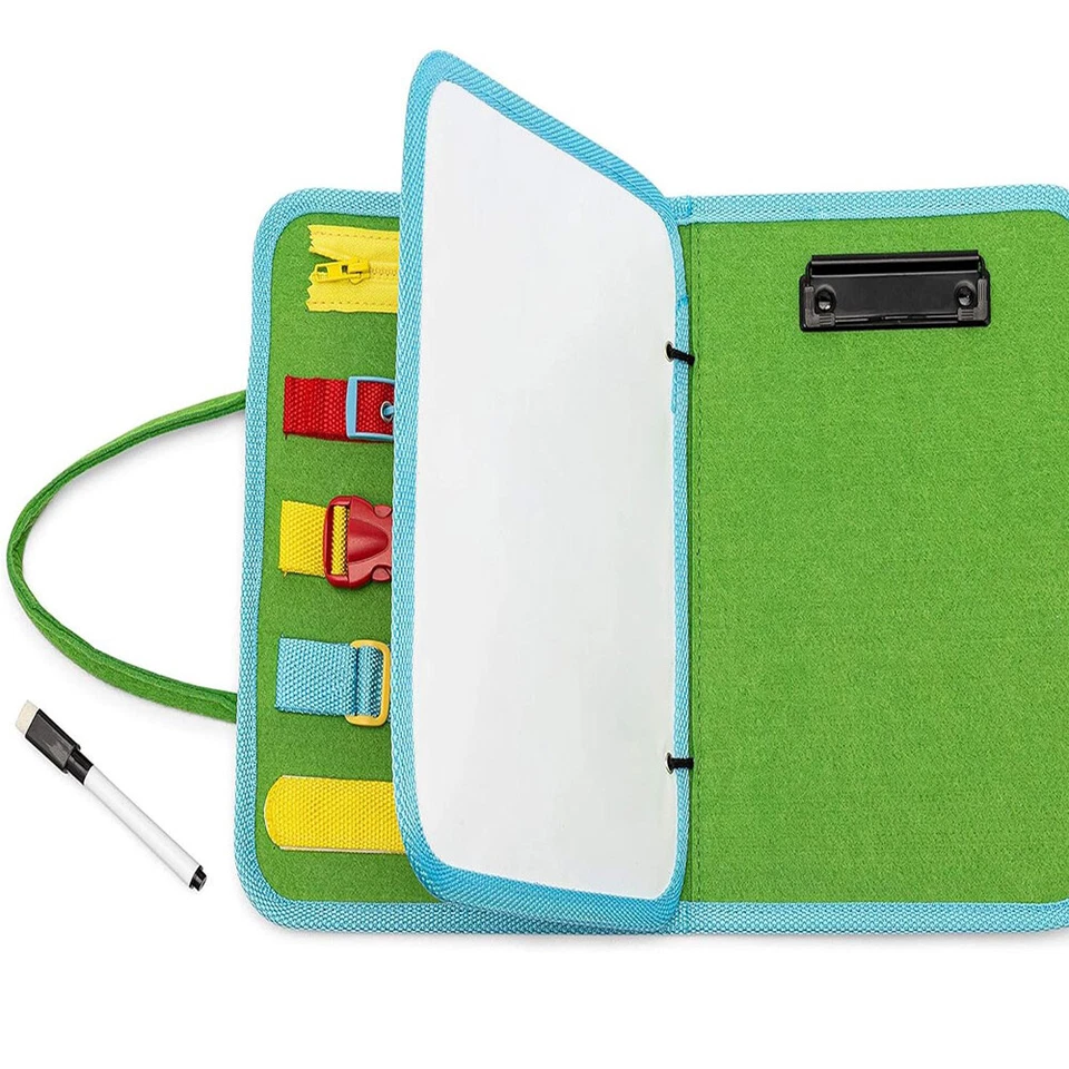 Montessori Sensory Toy Busy Board Education Book For Preschool Boy Girl Toddlers - Image 3 of 4