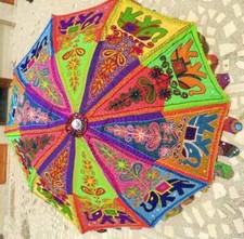 Garden Umbrellas Outdoor Patios Rajasthani Indian Parasol Large Sun Umbrella