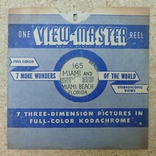 Early View-Master Reel 165 Miami and Miami Beach Florida Sawyer Portland, ORE.