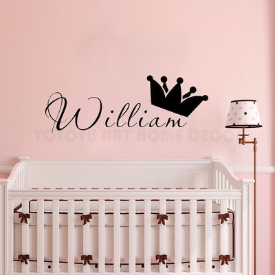 baby room name on wall