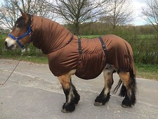 Hafer24 Ekzemerdecke braun für kräftige Pferde Barock, Friese, Hengsttyp Gr.165