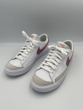 Nike Blazer Low 77 DA4074-105 White Pink Rose Casual Youth Sneakers Size 5.5Y