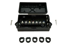 7 way Trailer Wire Junction Box Camper Truck weather proof RV Light cord plug