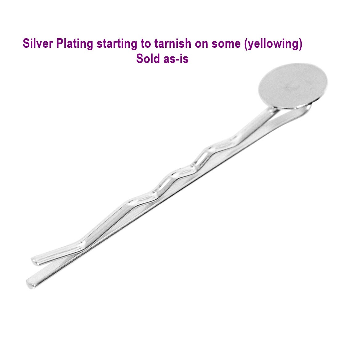 CLEARANCE 100 Silver Plated BOBBY Hair PINS 2