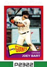 1-2021 TOPPS CHROME 1965 REDUX ROOKIE RED REFRACTOR JOEY BART GIANTS 05/70