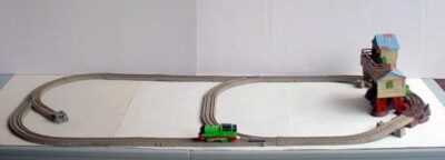 Motorized Thomas Train Percy Track Layout LOT Trackmaster Sawmill Zip Zoom 25 pc