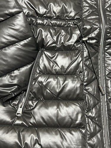 Kenneth Cole Women's Quilted Anorak Hooded Parka Puffer Coat Jacket, Black, XL - Picture 6 of 11