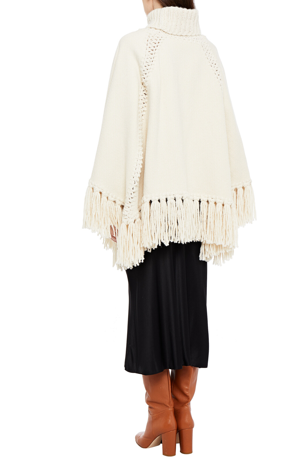 ALTRA Poncho coccinella Zimmermann prezzo consigliato €1740 Petite AU0 XS misto lana foderato misto seta