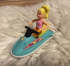 Lote De Colección, Raro 2004 Muñeca Polly Pocket y Jet Ski Water Ski