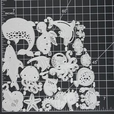 Sea Creatures Whale Dolphin Octopus Shark Seahorse Turtle Metal Cutting Die