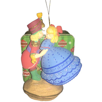 1991 Dept 56 Nutcracker Suite Christmas Marie & The Prince Hand Painted Ornament