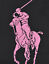 Indexbild 2 - Polo Ralph Lauren Schwarz Leinen Rl 2000 Pink Pony Logo Tragetasche Neu