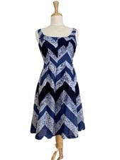 Nine West Women’s Dress size 4 multi color blue align fully lined 
