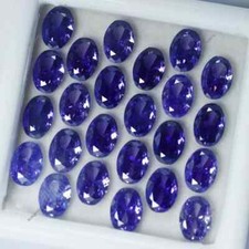 16 Pcs Natural Certified Tanzanite Purple Oval Shape Loose Gemstone 7x5 MM Lot
